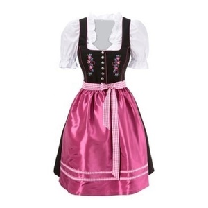 Vestido Tradicional Alemán de Oktoberfest 2021, Hermoso Vestido Bávaro con Bordado Mini a Cuadros, Conjuntos de Falda para Niñas y Adultas - Product Image 2