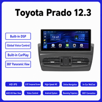 Autoradio Android pour Toyota Land Cruiser Prado 2010-2021, lecteur multimédia vidéo 12,3 pouces, navigation GPS, écran tactile