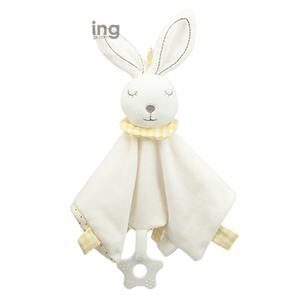 Manta Suave para Bebé con Oso <span class=keywords><strong>de</strong></span> Peluche - Manta <span class=keywords><strong>de</strong></span> Seguridad Infantil y Juguete <span class=keywords><strong>de</strong></span> Peluche Combinados, Toalla <span class=keywords><strong>de</strong></span> Abrazo para Dormir Recién Nacidos - Product Image 3