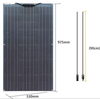 100W 12V panneaux solaires flexibles Longi cellule solaire pour bateau voiture Rv moto panneau solaire de haute qualité 100W panneaux solaires mono