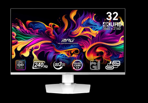 MSI MPG 321URXW QD OLED 31.5 นิ้ว จอแบนสีขาว 4K 240Hz QD‑OLED จอเกมมิ่งรุ่นใหม่ล่าสุด - Product Image 3