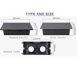 Boente Universal Desktop <strong>Multifunctional</strong> Zinc Alloy Power <strong>Socket</strong> Popular Manual Pop up Conference Table Power Outlet With HDMl - Product Image 5