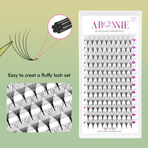 Abonnie 0.05 Mink Long Stem Pre Made Lash Fans <span class=keywords><strong>10D</strong></span> 12D Pré-fabriqués Extensions de <span class=keywords><strong>cils</strong></span> en éventail 8D Base pointue Pré-fabriqués Volume Fans - Product Image 3