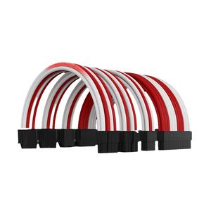 AsiaHorse Stromversorgungskabel-Verlängerungsset 1x24-Pin 1x8-Pin (4+4) <span class=keywords><strong>M</strong></span>/B 3x8-Pin (6+<span class=keywords><strong>2</strong></span>) PCI-E 1x6-Pin 30cm Verzinntes Kupfer PVC+PET - Product Image 1