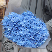 Bahan Bunga Hydrangea Abadi Premium, Bunga Awet Buatan Tangan untuk Dekorasi Pernikahan, Natal, Hari Ibu