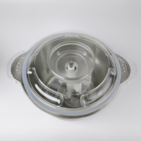 Mini Hachoir Électrique en Acier Inoxydable pour Viande et Aliments, Moteur Sans Balais Compact, Faible Bruit, Idéal pour la Cuisine Quotidienne des Restaurants et Familles
