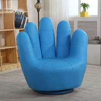 Fauteuil de salon personnalisé à cinq doigts, design créatif, en PU souple, moderne, pour chambre et appartement