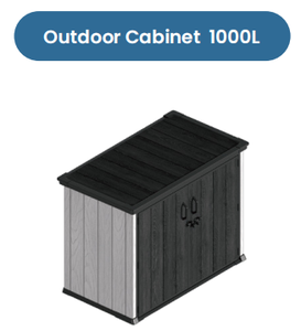 Armadio da Giardino Modulare KENDA con Telaio in Acciaio e Resina, 1000L, Resistente, con Ripiani Regolabili a 1-3 Livelli <span class=keywords><strong>per</strong></span> Appassionati del Fai-da-Te - Product Image 5