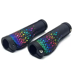 ODI MTB Grips Gado Couro Bike Guiador Grips Duplo Bloqueado Bicicleta Alças Capa Antiderrapante BMX Folding Bike Grip Microfibra