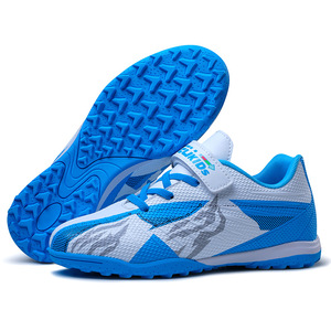 Zapatos de <span class=keywords><strong>Fútbol</strong></span> para Niños con Velcro, Transpirables, Antideslizantes, <span class=keywords><strong>Botas</strong></span> de Entrenamiento para Niños y Niñas, para <span class=keywords><strong>Césped</strong></span> <span class=keywords><strong>Artificial</strong></span> - Product Image 1