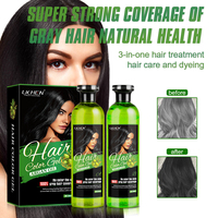 Gel de color gris para hombres y mujeres, 500ml x 2, 100% de cobertura