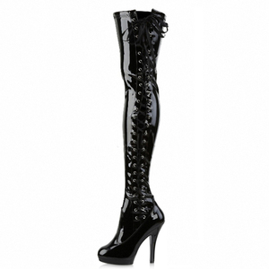 Bottes hautes sexy à talons hauts pour femmes d'hiver avec fermeture éclair <span class=keywords><strong>au</strong></span>-<span class=keywords><strong>dessus</strong></span> <span class=keywords><strong>du</strong></span> genou et design de pole dance - Product Image 2