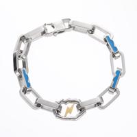 Bijoux de mode Hip-hop Style épais Niche Design Accessoires haut de gamme Pas de décoloration Bracelet de foudre en acier au titane pour hommes