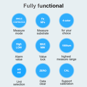 Pellicola di verniciatura per auto misuratore spessore misuratore Tester verde strumento Fe/NFe per rivestimenti Non conduttivi spessimetro - Product Image 3