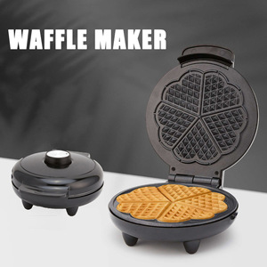เครื่องทำวาฟเฟิลรูปหัวใจขนาดเล็ก แบบไม่ติดกระทะ ความร้อนสองด้าน สำหรับทำอาหารเช้า - Product Image 5