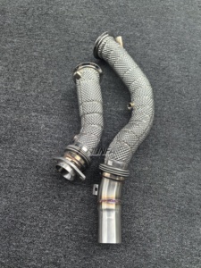 Convient pour tuyau de descente en acier inoxydable <span class=keywords><strong>BMW</strong></span> avec catalyseur pour les performances d'échappement B48 Boost - Product Image 2
