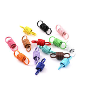 Accesorios de llavero en espiral coloridos, llaveros multicolores surtidos en forma de resorte para bolsos, manualidades DIY, regalo diario, gestión de llaves - Product Image 1