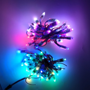 ไฟ LED RGB พิกเซล WS2811 12มม. 12V/5V หัวกระสุนโหนด18AWG กันน้ำ raywu/xconnect สมาร์ทดิจิตอลแอดเดรส IP68สีเต็มรูปแบบ - Product Image 5