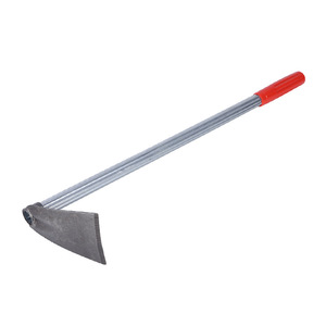 Small Garden Hoe Carbon Steel Curved Blade 23 In Width 12 In Length Red And Silver For Weeding Digging Planting - Product Image 3