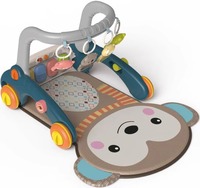 Hi Baby Chariot Éducatif 7-en-1 Trotteur Bébé Multifonctionnel Piano Musical à Pédales en Plastique ABS Fonctionnant sur Piles AA pour 0-24 Mois