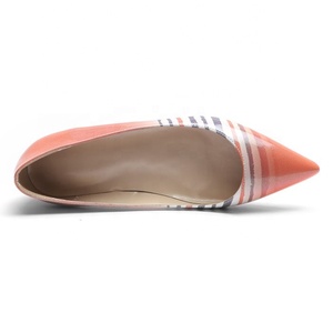 Chaussures plates grande taille 45 pour femme, à bout pointu, avec rayures artistiques dégradées, escarpins habillés pour le bureau, la vie quotidienne, le travail formel et les rendez-vous - Product Image 5
