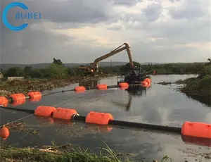 Flotadores de tubería de HDPE de plástico amarillo/naranja DN280 para tuberías de HDPE