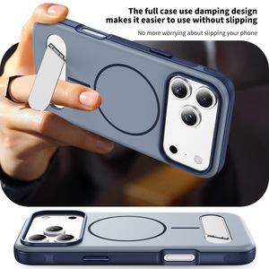 Coque de téléphone antichoc avec support invisible et chargement magnétique sans fil pour <span class=keywords><strong>iPhone</strong></span> 17 Air 16E 15 14 13 Pro 12 <span class=keywords><strong>11</strong></span> Plus XS Max - Product Image 4