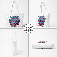 Nouveau produit : Sac à bandoulière matelassé pour femme, personnalisable, grande capacité, matière souple