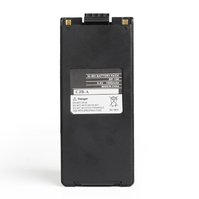 BP-196 BP-195 9.6V 1500mAh Walkie Talkie Radio Ni-MH BATTERY PACK for IC-T22 IC-T42 Radio