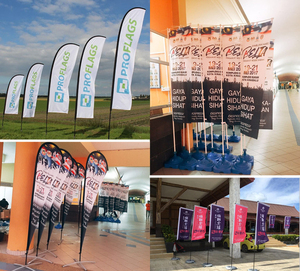 Banner publicitario de aleación de aluminio restaurante Acción de Gracias Swooper plumas banderas de playa Banner exterior <span class=keywords><strong>para</strong></span> empresas - Product Image 2