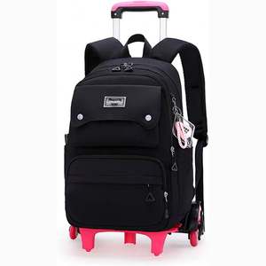 Free Sample Luggage <b>Suitcase</b> High School College Rolling Travel Backpack 17 Inch Business Laptop Backpack <b>With</b> <b>Wheels</b> - Product Image 2