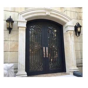 Nouveau design porte d'entrée en fer forgé à coupure thermique - Product Image 5