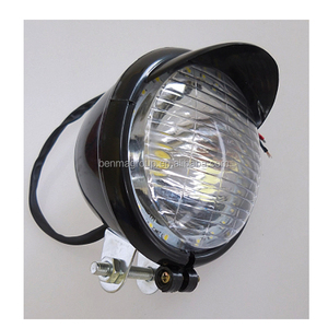 De la vieja escuela helicóptero bicicleta de la lámpara de la cabeza Vintage estilo Cafe Racer Chormed faro para mercado de América - Product Image 2