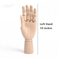Mano de Maniquí Articulada de Madera de 10 Pulgadas, Flexible y Móvil, para Artistas, Dibujo, Pintura, Herramientas de Arte