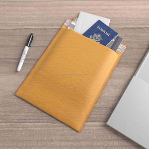 Kraft Bubble Mailers 8.5x11 Inch Yellow Self-Seal Padded Envelopes Opaque Eco-Friendly Biodegradable <b>Recyclable</b> Shipping <b>Bags</b> - Product Image 3