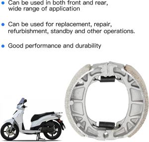 HIAORS-Zapata de freno de tambor CG125, 105mm, para Baja MB200 <span class=keywords><strong>Coleman</strong></span> BT200X GY6 49 50cc TaoTao CFR70, Scooter chino, ciclomotor ATV, motocicleta - Product Image 5