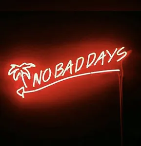 Koncept Drop Shipping 24inch NO BAD DAYS Neon Wings Neon Light Advertising Custom LED Neon Sign