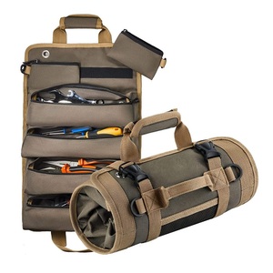 Organizador de Herramientas Enrollable Resistente con Logotipo Personalizado, con 6 Bolsas para Herramientas, Bolsa de Herramientas Pequeña con Bolsas Desmontables - Product Image 1