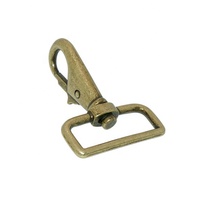Mousqueton pivotant en métal avec déclencheur à ressort pour laisse de chien, fermoir de sac à main, vente en gros personnalisée