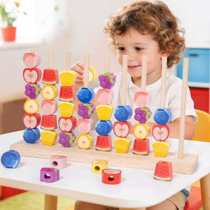 Jouet éducatif en bois coloré avec perles pour l'apprentissage précoce, le comptage et l'association des couleurs, amusant pour la <span class=keywords><strong>maternelle</strong></span>, boîte de couleurs - Product Image 6