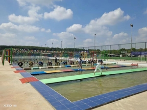 YUHualong - Pierres flottantes colorées - Obstacles - Acier de qualité commerciale - PVC - Parcours aquatique - Pour parcs aquatiques - 100-500 kg - Product Image 3