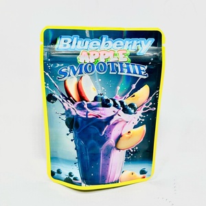 Candy Gummy 3.5g Edible Packaging Ziplock Die <b>Cut</b> Custom Printed Mylar Bags 3.5 Smell Proof Foil Moisture Proof - Product Image 6