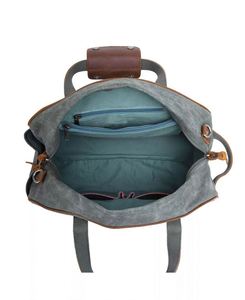 Sac de voyage en toile cirée de haute qualité, extensible, écologique, personnalisable, léger et souple pour le camping masculin, en coton, transparent - Product Image 2