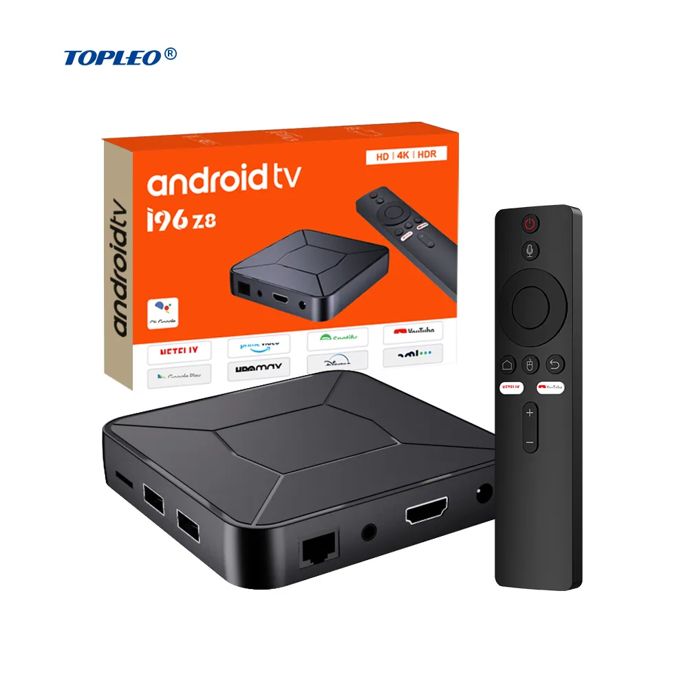 Topleo 스마트 4K TV 박스 인증 안드로이드 10 ATV 박스 듀얼 WiFi 사용 스트리밍 제품