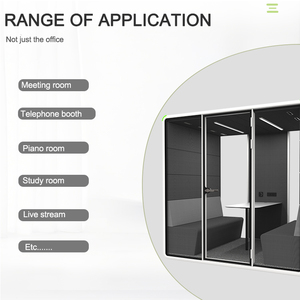 Acoustic Silent Pod Large Size Office Furniture Interview Glass Room Meeting Reception Room <strong>Cubicles</strong> Office <strong>Phone</strong> Calling <strong>Booth</strong> - Product Image 6