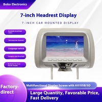 Pantalla de Monitor de reposacabezas MP5 para coche LCD de alta definición de 7 pulgadas para Bluetooth USB, entretenimiento de vídeo trasero, tarjeta SD de asiento trasero OEM