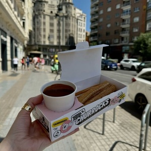 Custom Logo Designs Churros <strong>Box</strong> Packaging With Dip Cup, Food Grade Cardboard <strong>Snack</strong> Churros Packaging Candy Cake <strong>Box</strong> - Product Image 3