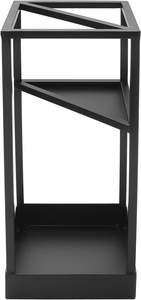 Moderno <span class=keywords><strong>Rettangolare</strong></span> in metallo nero opaco Freestanding <span class=keywords><strong>portaombrelli</strong></span> o porta porta canna con mensola per ombrelli piccoli - Product Image 5