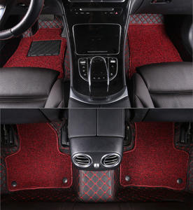 Vente flash Tapis de voiture personnalisés en diamant cousus <span class=keywords><strong>à</strong></span> la main 5D Lavables Tapis de voiture de luxe Tapis de voiture en diamant avec logo EVA XPE Cuir - Product Image 2