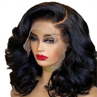 Perruque Lace Front LY198 Courte Bouclée Ondulée Style Bob - En Stock, Livraison Directe Disponible, Peut Être Permanente et Teinte, 10-20 Pouces, Jiangxi